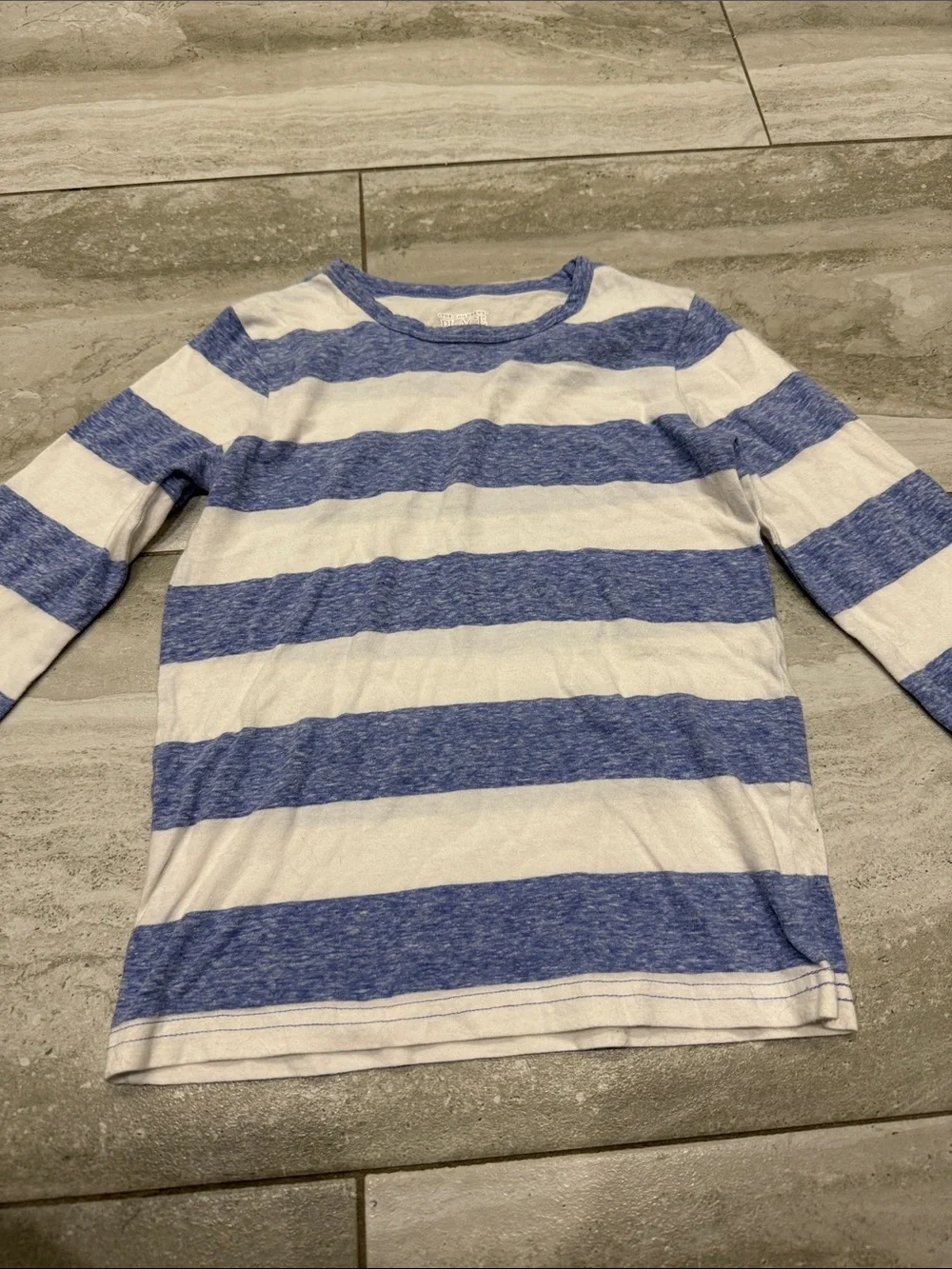 The Children's Place Blue & White Striped Long-Sleeve Tee